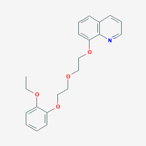 molecular formula C21H23NO4 B5057984 8-{2-[2-(2-ethoxyphenoxy)ethoxy]ethoxy}quinoline 