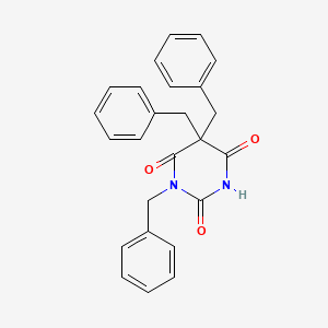 molecular formula C25H22N2O3 B5057992 1,5,5-tribenzyl-2,4,6(1H,3H,5H)-pyrimidinetrione 