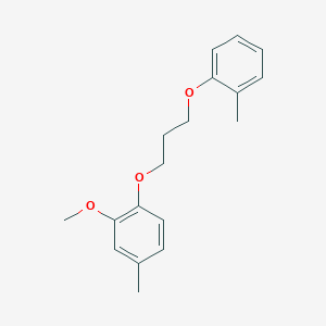molecular formula C18H22O3 B5058017 2-methoxy-4-methyl-1-[3-(2-methylphenoxy)propoxy]benzene 