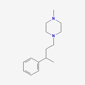 molecular formula C15H24N2 B5058028 1-methyl-4-(3-phenylbutyl)piperazine 