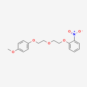 molecular formula C17H19NO6 B5058044 1-{2-[2-(4-methoxyphenoxy)ethoxy]ethoxy}-2-nitrobenzene 