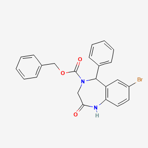benzyl 7-bromo-2-oxo-5-phenyl-1,2,3,5-tetrahydro-4H-1,4-benzodiazepine-4-carboxylate