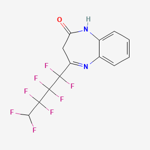 4-(1,1,2,2,3,3,4,4-octafluorobutyl)-1,3-dihydro-2H-1,5-benzodiazepin-2-one