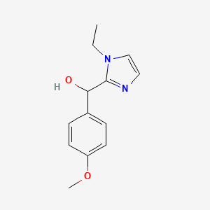 molecular formula C13H16N2O2 B5058223 (1-ethyl-1H-imidazol-2-yl)(4-methoxyphenyl)methanol 