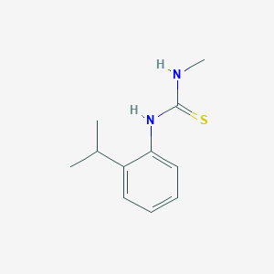 molecular formula C11H16N2S B5058227 N-(2-isopropylphenyl)-N'-methylthiourea 