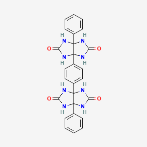 molecular formula C26H22N8O4 B5058250 3a,3a'-(1,4-phenylene)bis(6a-phenyltetrahydroimidazo[4,5-d]imidazole-2,5(1H,3H)-dione) 