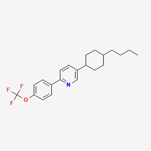 molecular formula C22H26F3NO B5058268 5-(4-butylcyclohexyl)-2-[4-(trifluoromethoxy)phenyl]pyridine 