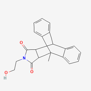molecular formula C21H19NO3 B5058275 17-(2-hydroxyethyl)-1-methyl-17-azapentacyclo[6.6.5.0~2,7~.0~9,14~.0~15,19~]nonadeca-2,4,6,9,11,13-hexaene-16,18-dione 
