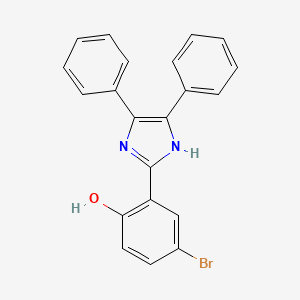 molecular formula C21H15BrN2O B5058277 4-bromo-2-(4,5-diphenyl-1H-imidazol-2-yl)phenol CAS No. 328031-75-0