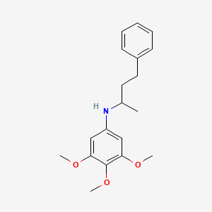 molecular formula C19H25NO3 B5058334 (1-methyl-3-phenylpropyl)(3,4,5-trimethoxyphenyl)amine 