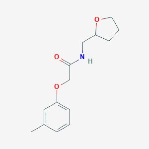 B505838 2-(3-methylphenoxy)-N-(oxolan-2-ylmethyl)acetamide CAS No. 349474-32-4