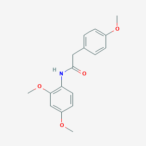 molecular formula C17H19NO4 B505839 N-(2,4-dimethoxyphenyl)-2-(4-methoxyphenyl)acetamide 