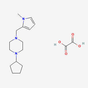molecular formula C17H27N3O4 B5058391 1-cyclopentyl-4-[(1-methyl-1H-pyrrol-2-yl)methyl]piperazine oxalate 