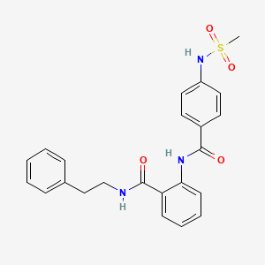 2-({4-[(methylsulfonyl)amino]benzoyl}amino)-N-(2-phenylethyl)benzamide