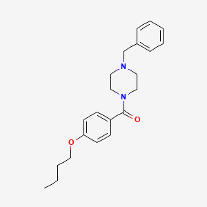 molecular formula C22H28N2O2 B5058407 1-benzyl-4-(4-butoxybenzoyl)piperazine 