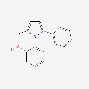 molecular formula C17H15NO B5058419 2-(2-methyl-5-phenyl-1H-pyrrol-1-yl)phenol CAS No. 93315-44-7