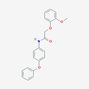 molecular formula C21H19NO4 B505842 2-(2-methoxyphenoxy)-N-(4-phenoxyphenyl)acetamide 