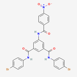 molecular formula C27H18Br2N4O5 B5058428 N,N'-bis(4-bromophenyl)-5-[(4-nitrobenzoyl)amino]isophthalamide 