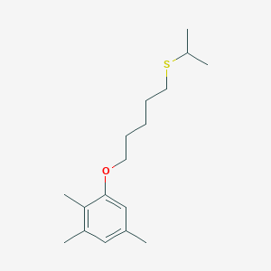 molecular formula C17H28OS B5058438 1-{[5-(isopropylthio)pentyl]oxy}-2,3,5-trimethylbenzene 