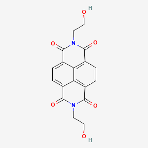 molecular formula C18H14N2O6 B5058472 2,7-bis(2-hydroxyethyl)benzo[lmn]-3,8-phenanthroline-1,3,6,8(2H,7H)-tetrone 