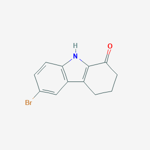 molecular formula C12H10BrNO B505848 6-bromo-2,3,4,9-tetrahydro-1H-carbazol-1-one CAS No. 59514-18-0