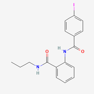 molecular formula C17H17IN2O2 B5058494 2-[(4-iodobenzoyl)amino]-N-propylbenzamide 
