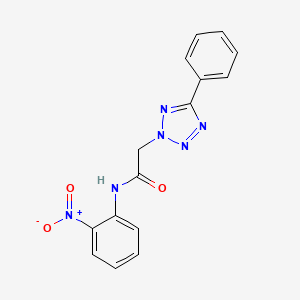 molecular formula C15H12N6O3 B5058518 N-(2-nitrophenyl)-2-(5-phenyl-2H-tetrazol-2-yl)acetamide 