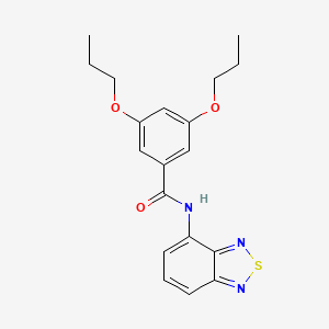 molecular formula C19H21N3O3S B5058545 N-2,1,3-benzothiadiazol-4-yl-3,5-dipropoxybenzamide 