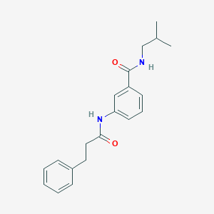 molecular formula C20H24N2O2 B5058618 N-isobutyl-3-[(3-phenylpropanoyl)amino]benzamide 