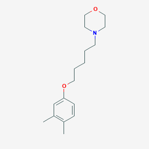 molecular formula C17H27NO2 B5058668 4-[5-(3,4-dimethylphenoxy)pentyl]morpholine 