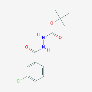 molecular formula C12H15ClN2O3 B5058713 tert-butyl 2-(3-chlorobenzoyl)hydrazinecarboxylate 