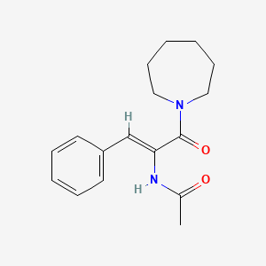 molecular formula C17H22N2O2 B5058743 N-[1-(1-azepanylcarbonyl)-2-phenylvinyl]acetamide 