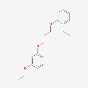 molecular formula C19H24O3 B5058798 1-[3-(3-ethoxyphenoxy)propoxy]-2-ethylbenzene 