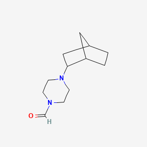 molecular formula C12H20N2O B5058843 4-bicyclo[2.2.1]hept-2-yl-1-piperazinecarbaldehyde 