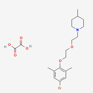 molecular formula C20H30BrNO6 B5058857 1-{2-[2-(4-bromo-2,6-dimethylphenoxy)ethoxy]ethyl}-4-methylpiperidine oxalate 