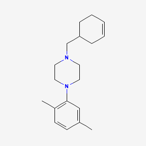 molecular formula C19H28N2 B5058864 1-(3-cyclohexen-1-ylmethyl)-4-(2,5-dimethylphenyl)piperazine 