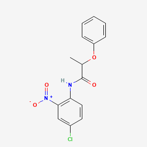molecular formula C15H13ClN2O4 B5058935 N-(4-chloro-2-nitrophenyl)-2-phenoxypropanamide 
