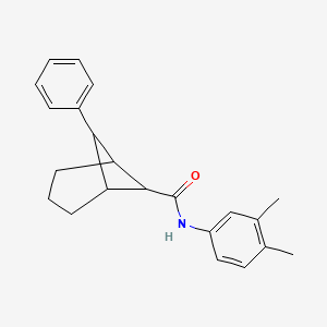 molecular formula C22H25NO B5059003 N-(3,4-dimethylphenyl)-7-phenylbicyclo[3.1.1]heptane-6-carboxamide 