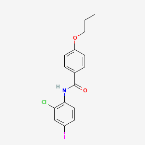 molecular formula C16H15ClINO2 B5059032 N-(2-chloro-4-iodophenyl)-4-propoxybenzamide 