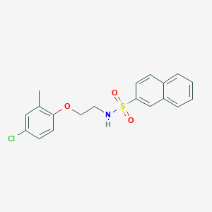 molecular formula C19H18ClNO3S B5059058 N-[2-(4-chloro-2-methylphenoxy)ethyl]-2-naphthalenesulfonamide 