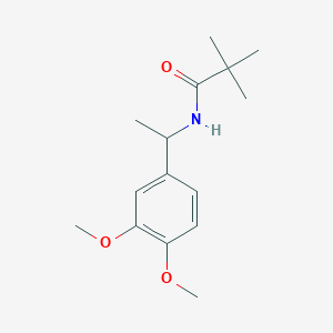 molecular formula C15H23NO3 B5059137 N-[1-(3,4-dimethoxyphenyl)ethyl]-2,2-dimethylpropanamide 
