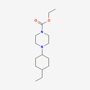 molecular formula C15H28N2O2 B5059149 ethyl 4-(4-ethylcyclohexyl)-1-piperazinecarboxylate 