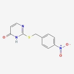 molecular formula C11H9N3O3S B5059170 2-[(4-nitrobenzyl)thio]-4-pyrimidinol CAS No. 78932-23-7