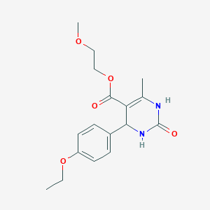 molecular formula C17H22N2O5 B5059216 2-methoxyethyl 4-(4-ethoxyphenyl)-6-methyl-2-oxo-1,2,3,4-tetrahydro-5-pyrimidinecarboxylate 