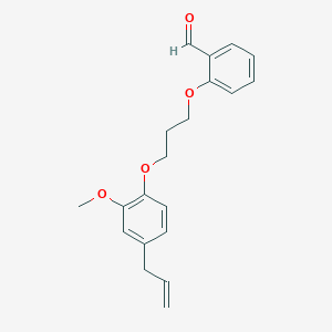 molecular formula C20H22O4 B5059240 2-[3-(4-allyl-2-methoxyphenoxy)propoxy]benzaldehyde 