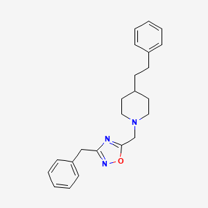 molecular formula C23H27N3O B5059283 1-[(3-benzyl-1,2,4-oxadiazol-5-yl)methyl]-4-(2-phenylethyl)piperidine 
