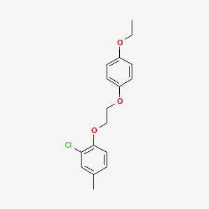 molecular formula C17H19ClO3 B5059289 2-chloro-1-[2-(4-ethoxyphenoxy)ethoxy]-4-methylbenzene 