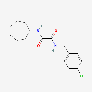 molecular formula C16H21ClN2O2 B5059303 N-(4-chlorobenzyl)-N'-cycloheptylethanediamide 