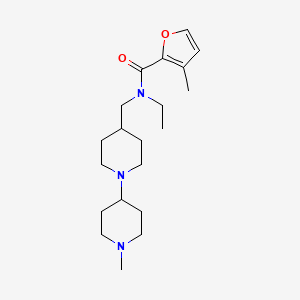 molecular formula C20H33N3O2 B5059319 N-ethyl-3-methyl-N-[(1'-methyl-1,4'-bipiperidin-4-yl)methyl]-2-furamide 