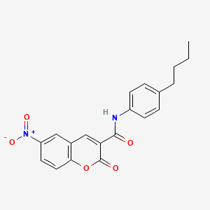 molecular formula C20H18N2O5 B5059347 N-(4-butylphenyl)-6-nitro-2-oxo-2H-chromene-3-carboxamide 